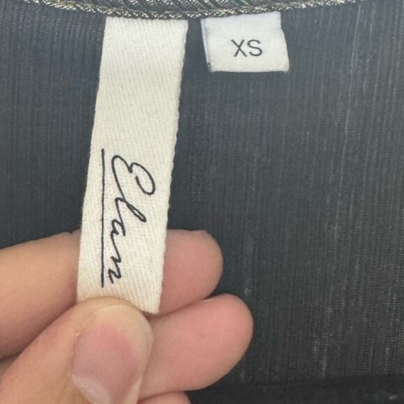 Elan Metallic Gold V-Neck Dress Women’s XS Dolman Sleeve Cocktail Party Mini - Picture 4 of 8